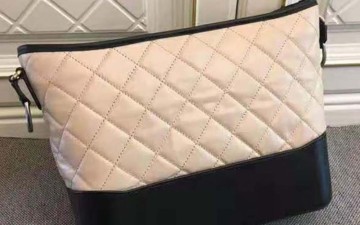 Chanel Gabrielle Large Hobo Bag in Calfskin Leather-Beige